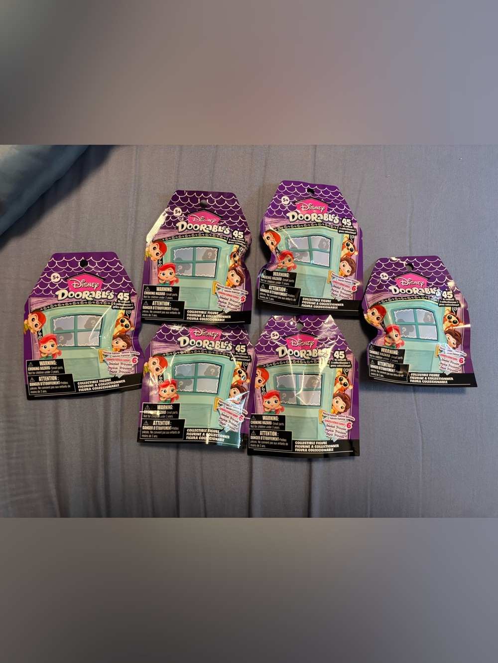 Disney Doorables Jeweled Princess Blind Bags – Lot of 6 Unopened